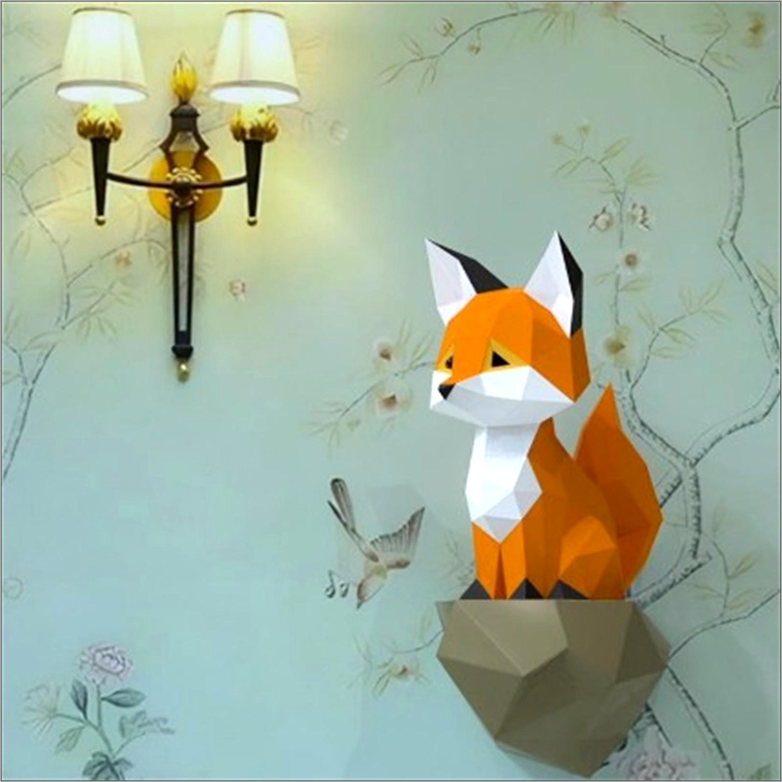 Baby Fox Empty Card 4x6 Template Download