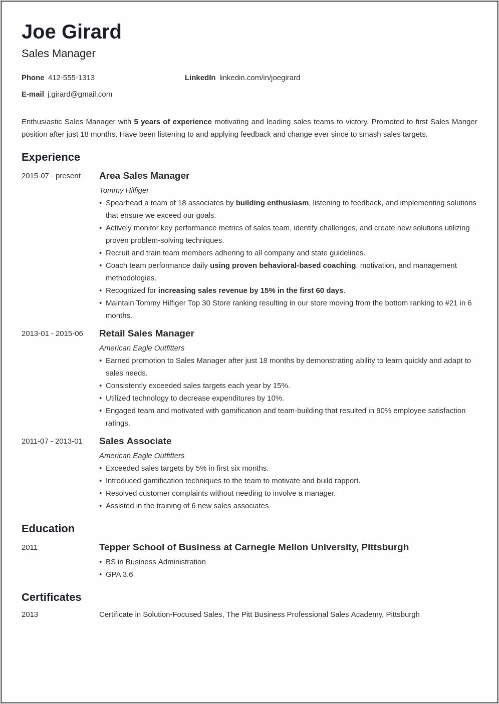 Bank Branch Sales Manager Resume