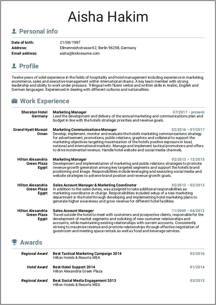 Bar Manager Resume Sample Jobhero