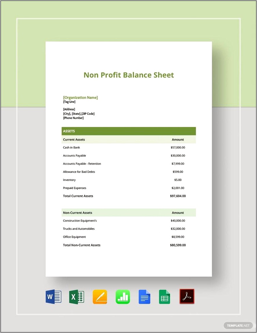 Basic Balance Sheet Template Excel Download