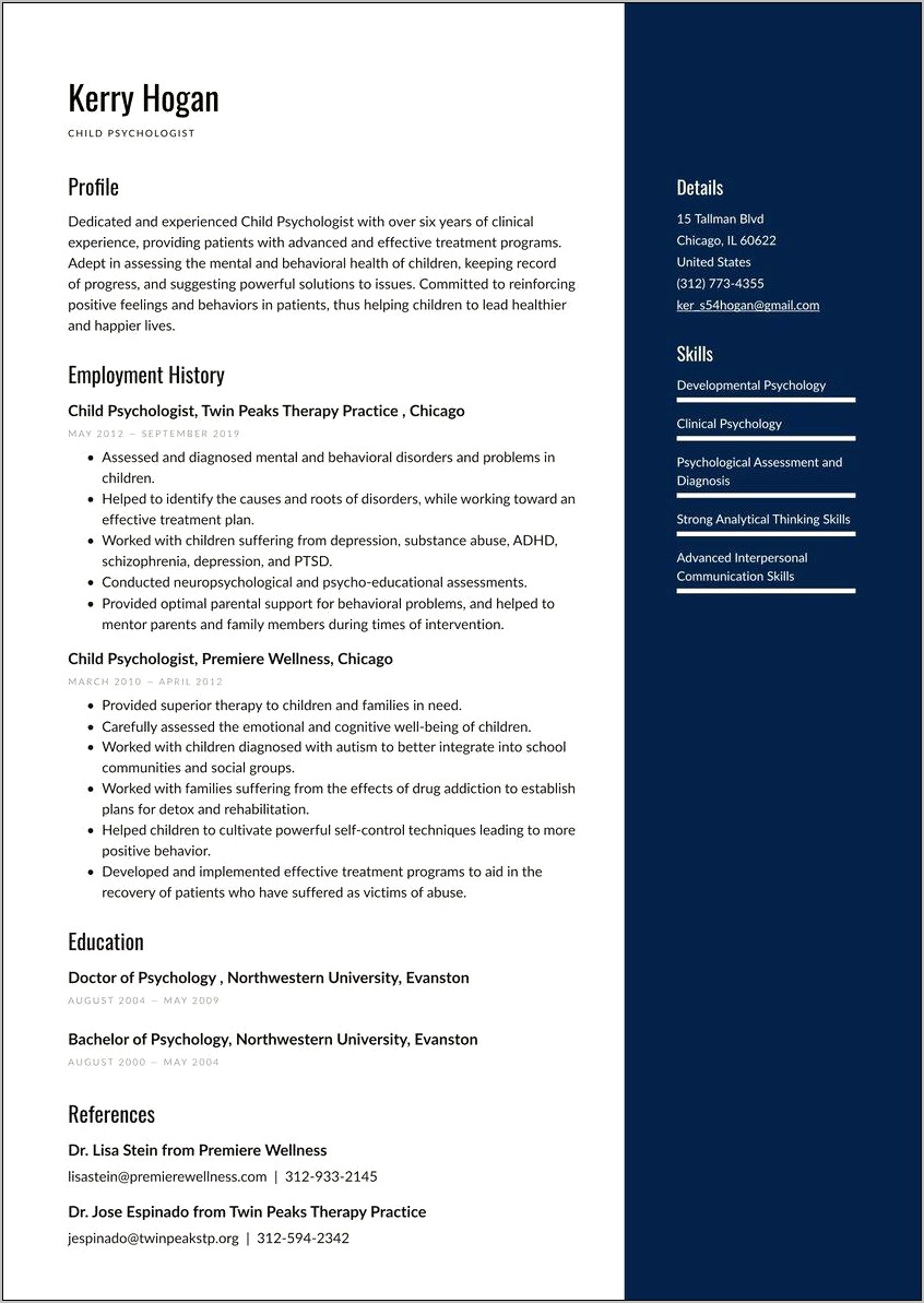 Behavioral Health Technician Resume Sample