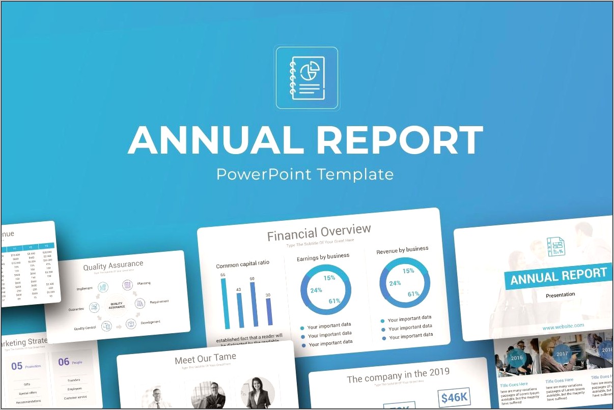 Best Annual Report Ppt Template Download