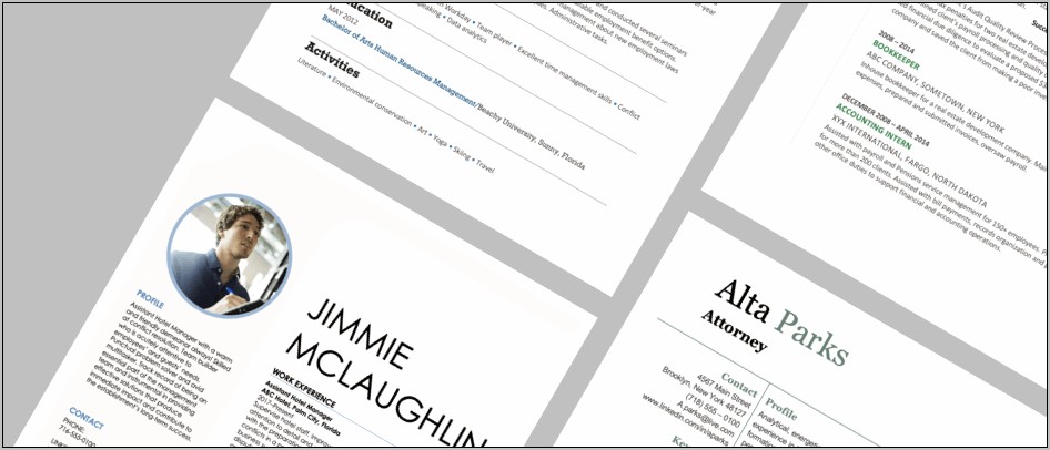 Best Black And White Resumes