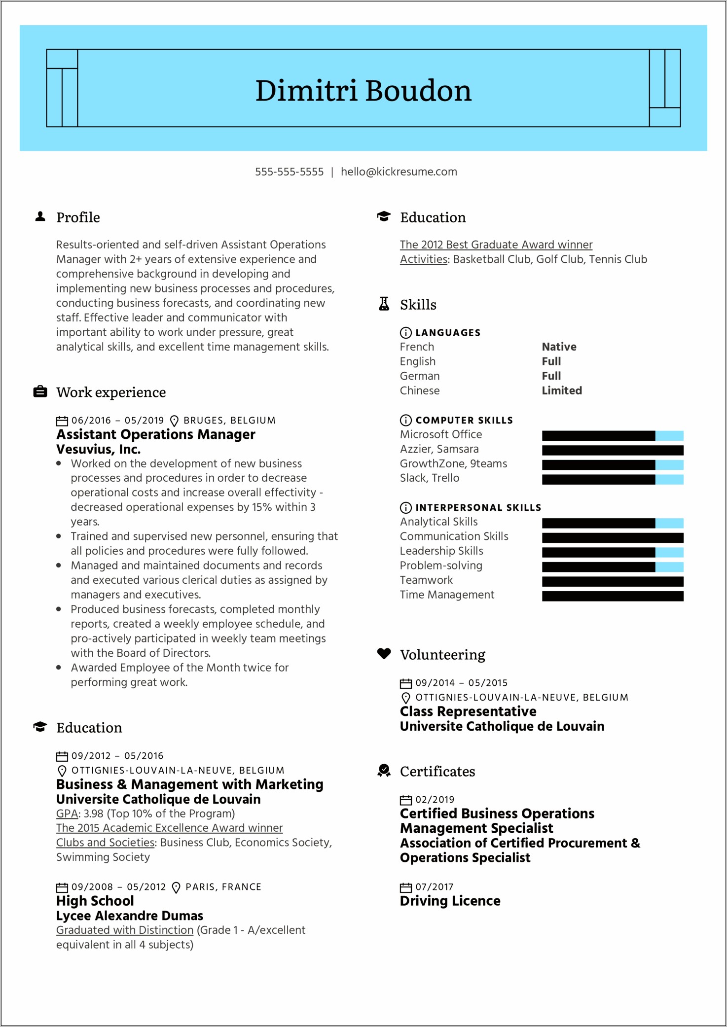 Best Executive Resume Examples 2015