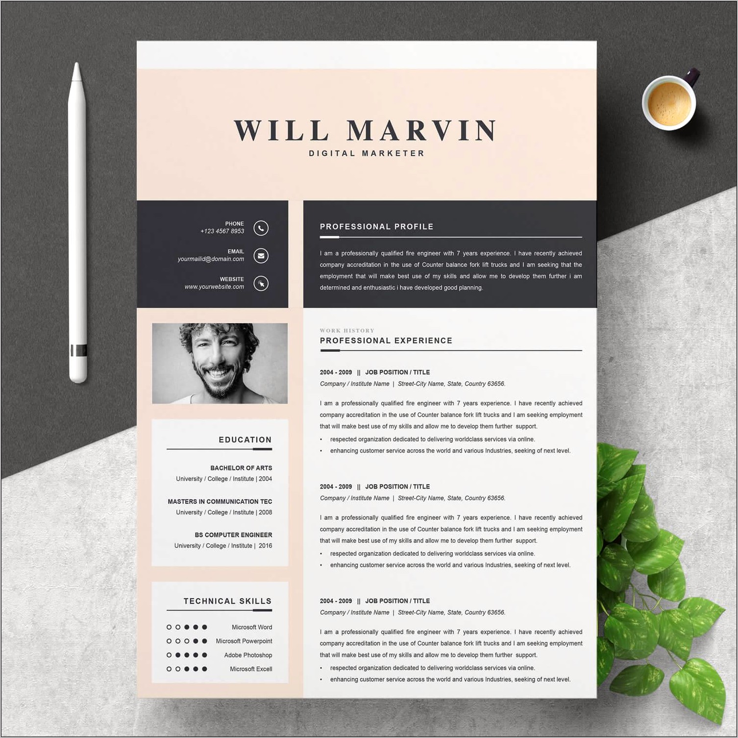 Best Font For Marketing Resume