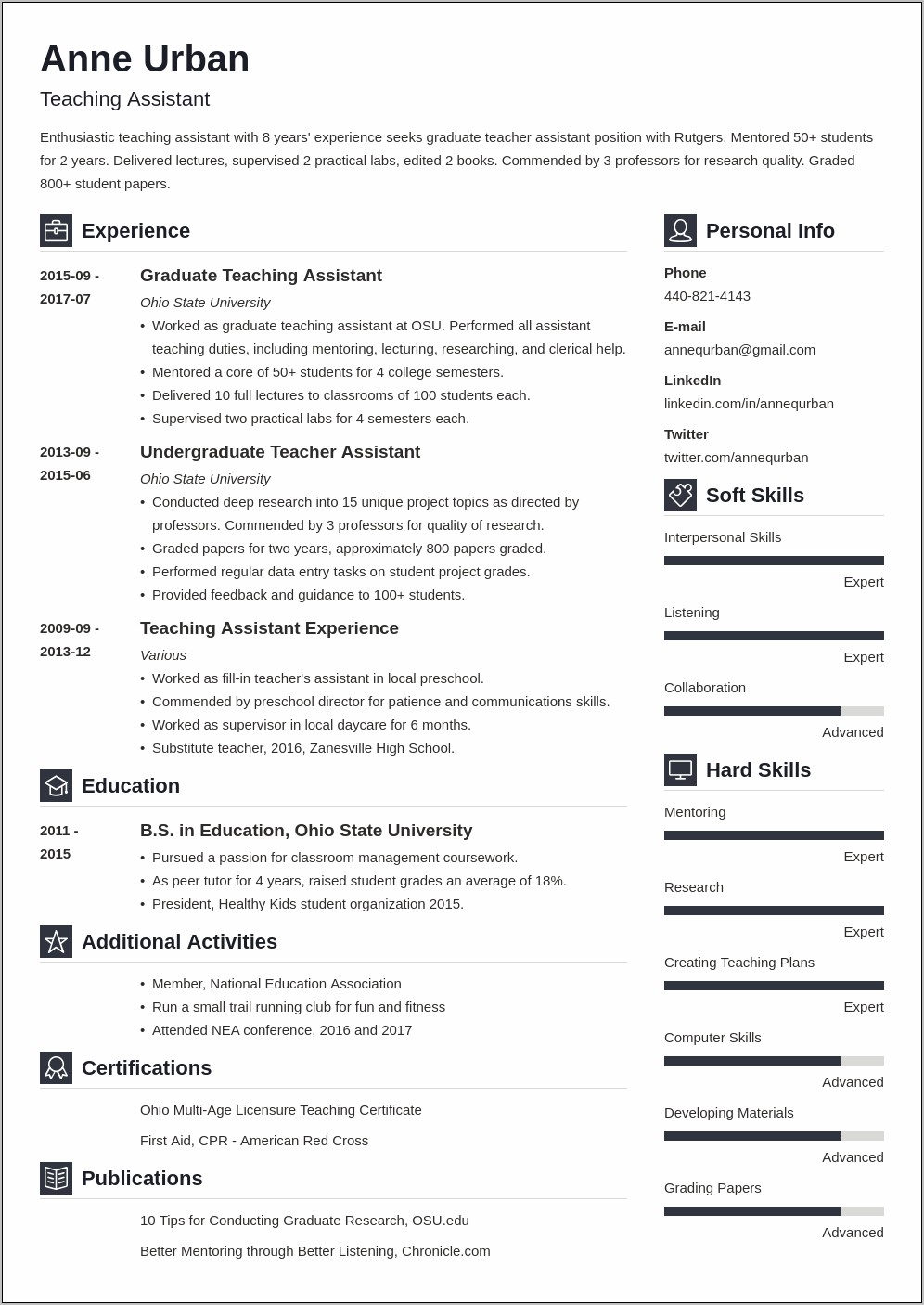 Best Font On Print Resume