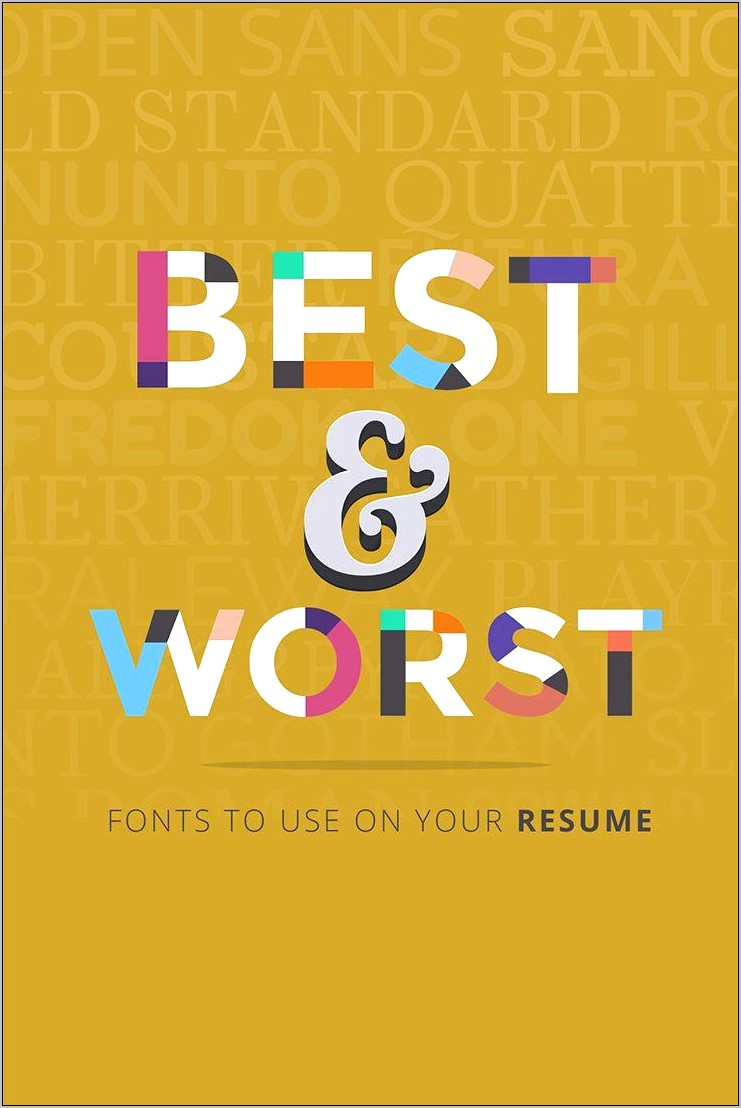 Best Fony For Professional Resume