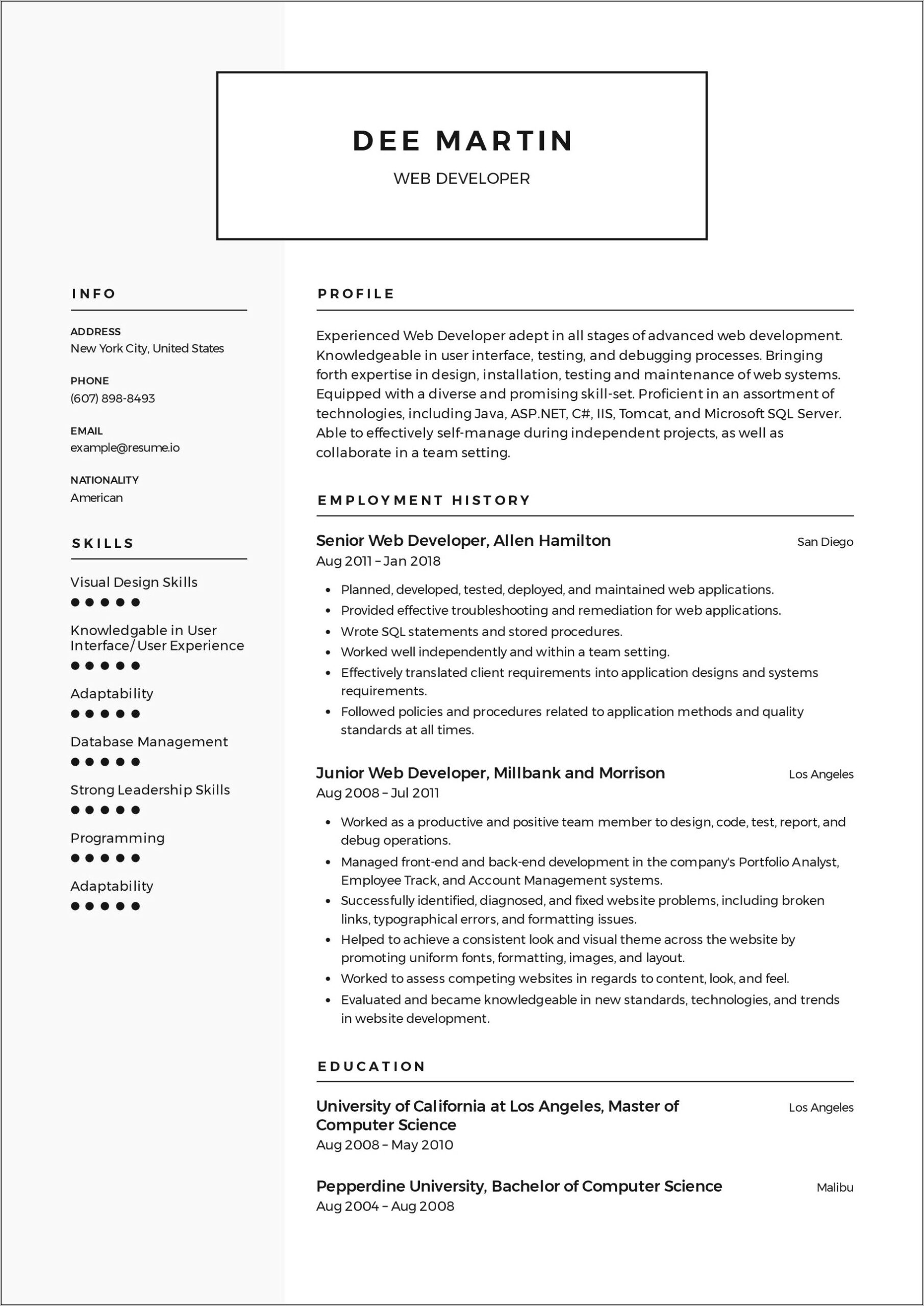 Best Free Simple Resume Templates