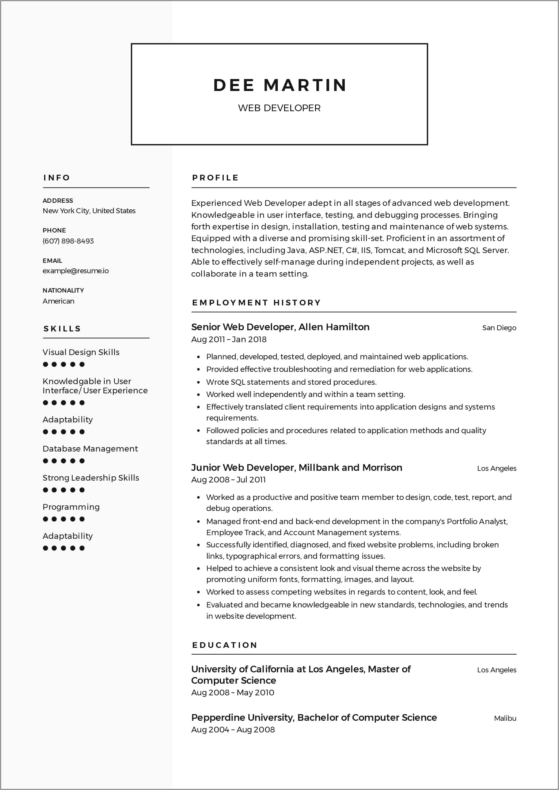 Best Free Simple Resume Templates