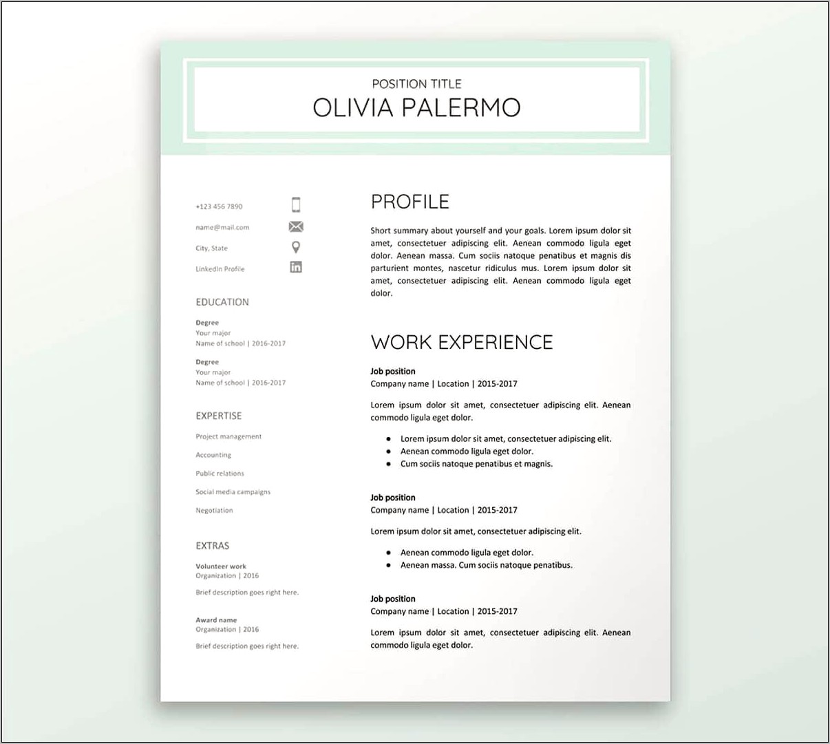 Best Google Drive Resume Template