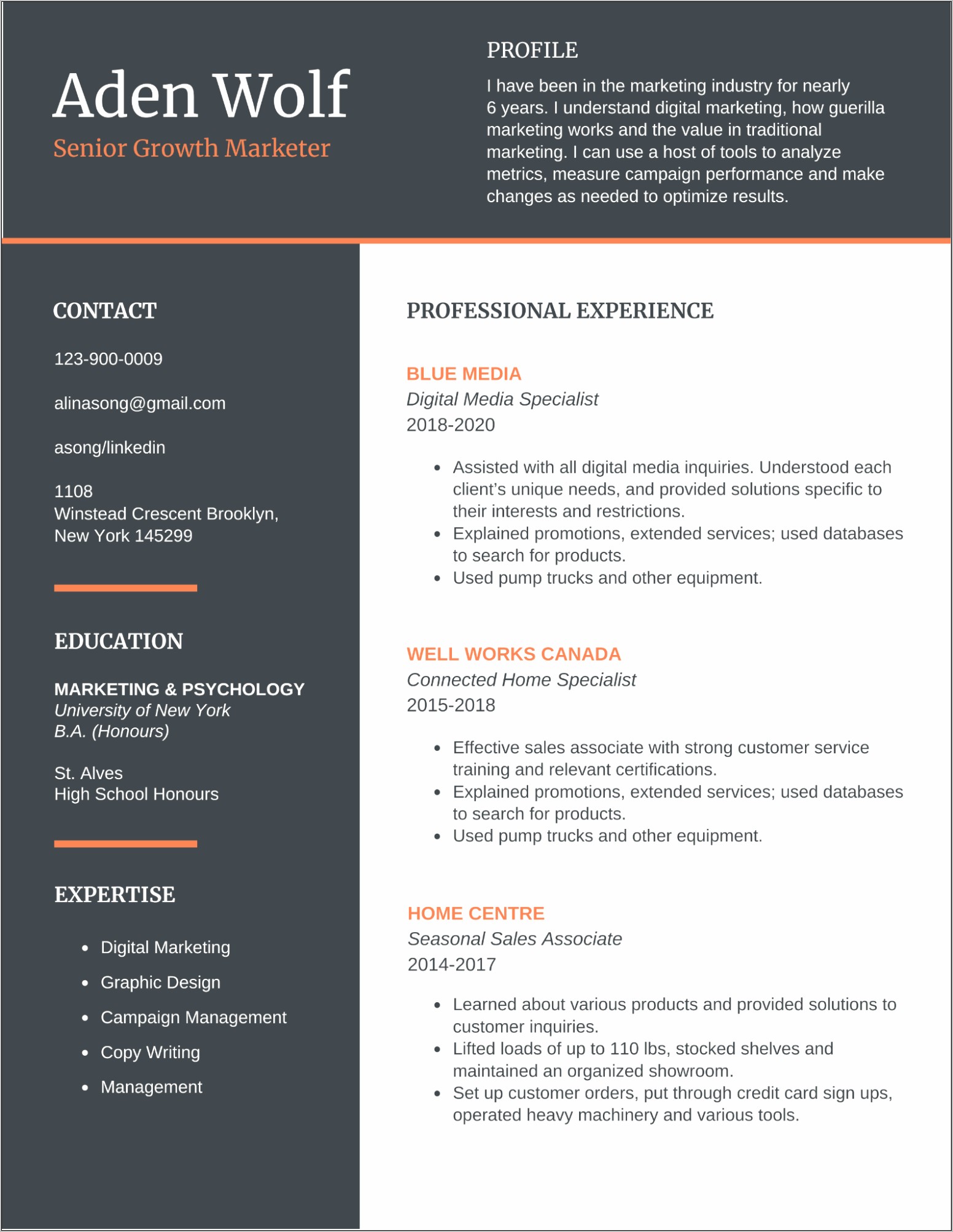 Best Header Fonts For Resume