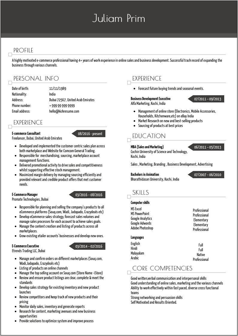 Best Marketing And Advertising Resumes