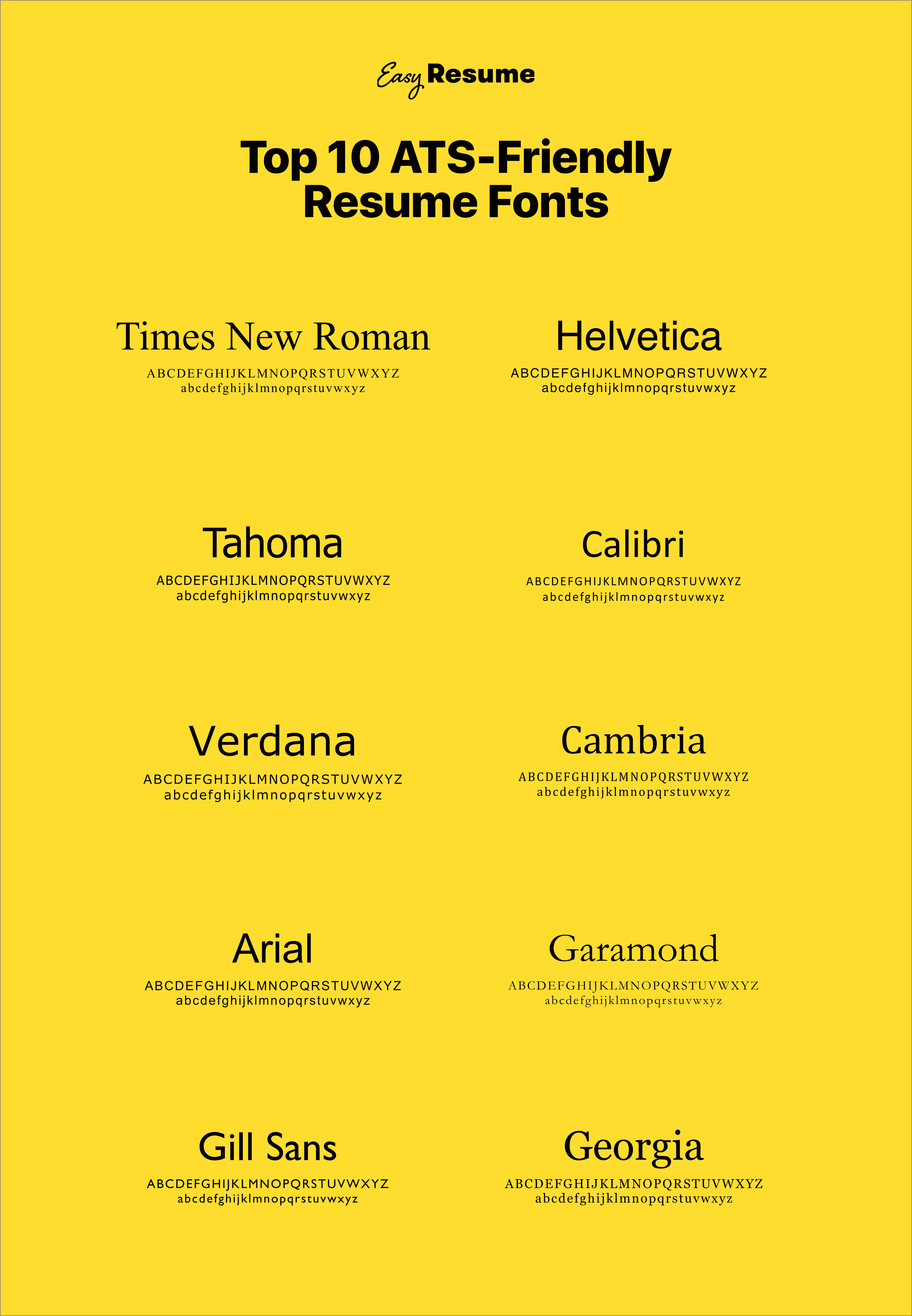 Best Photoshop Font For Resume