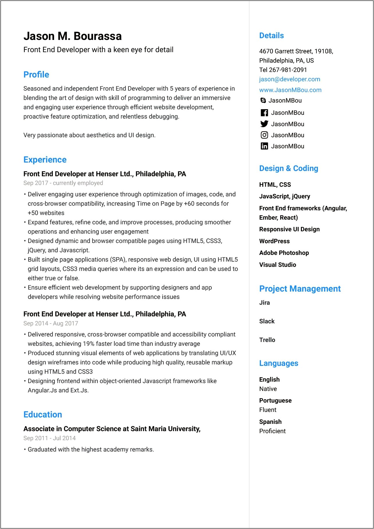 Best Professional Resume Examples 2014