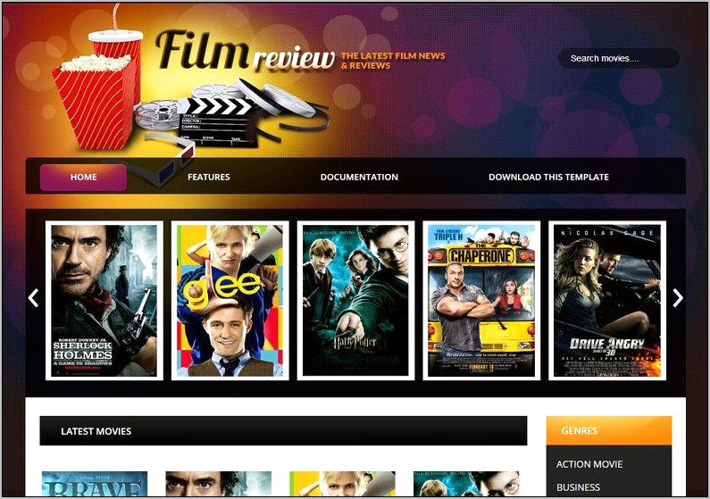 Best Responsive Template For Movie Download