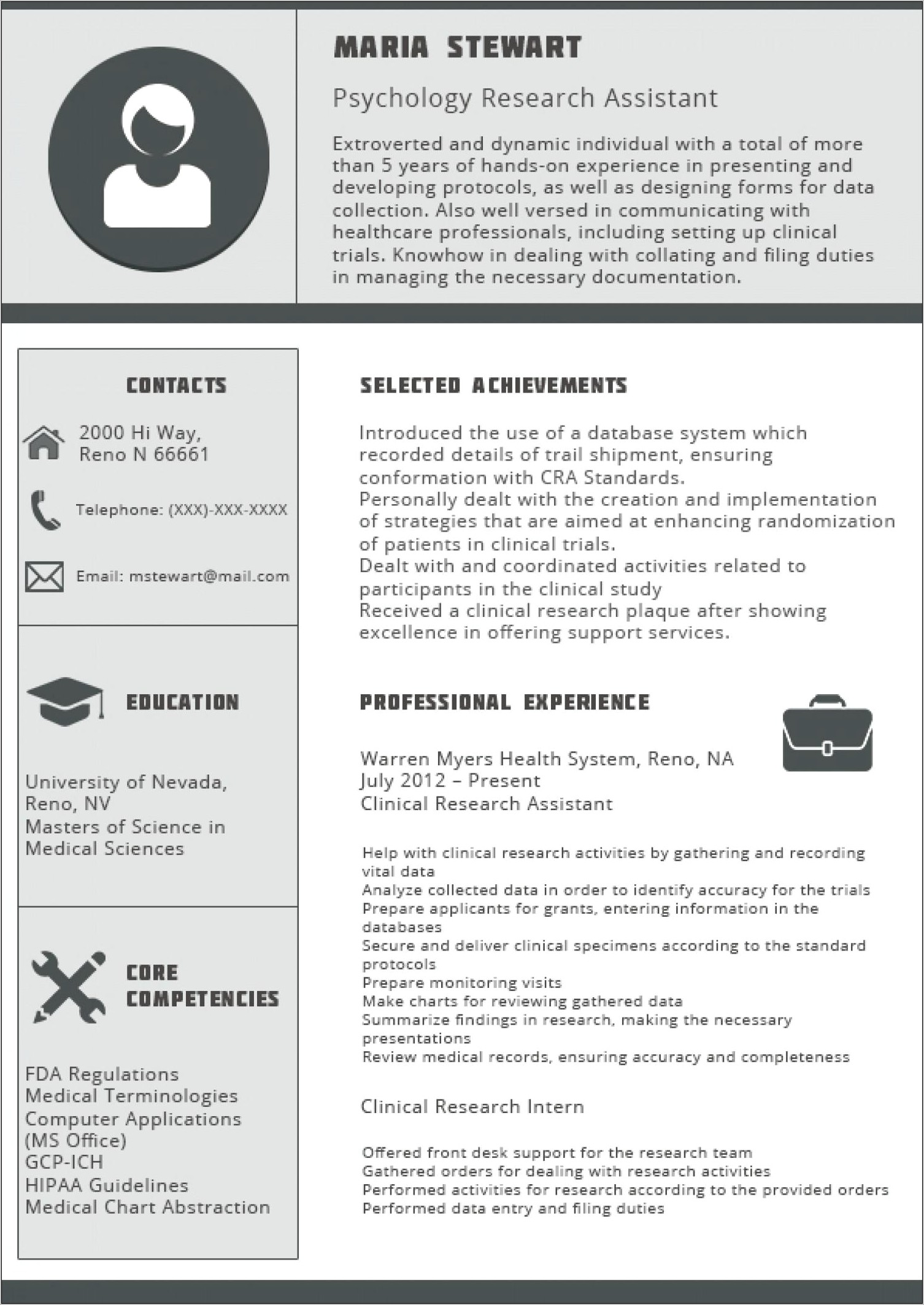 Best Resume Format Financial Analyst