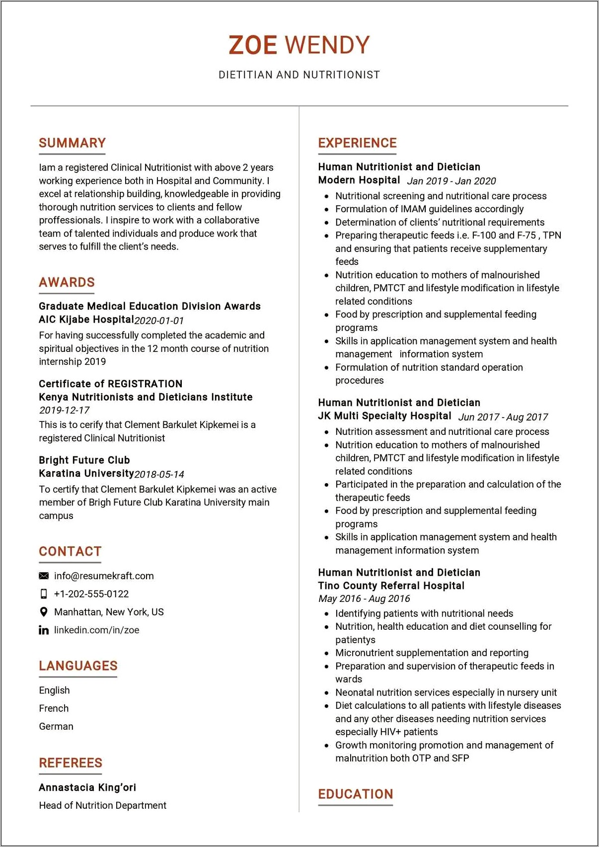 Best Resume Formats For Epidemiologist