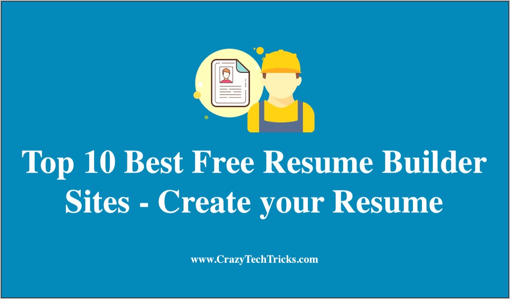 Best Sites For Resume Information