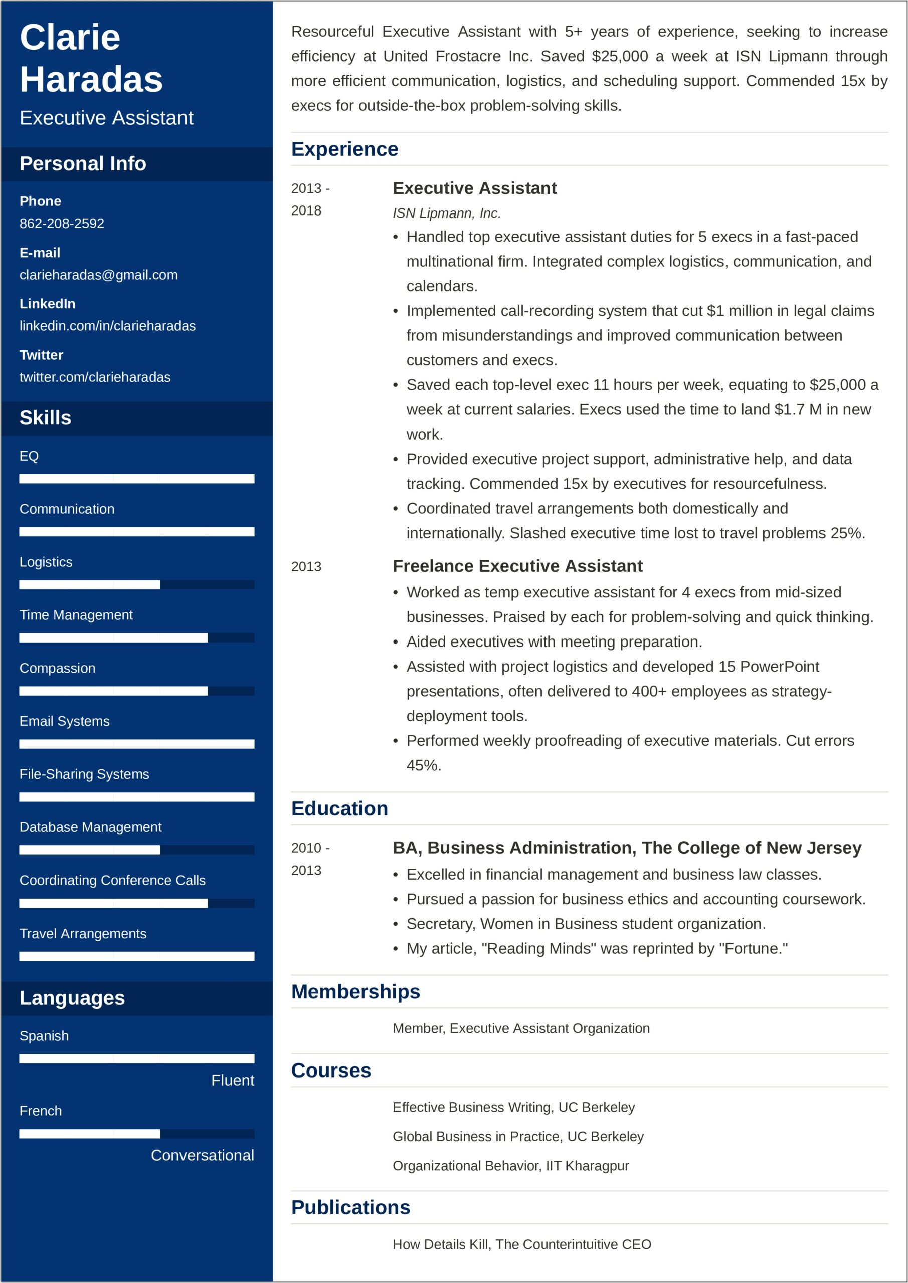 Best Summary For Resume Sample