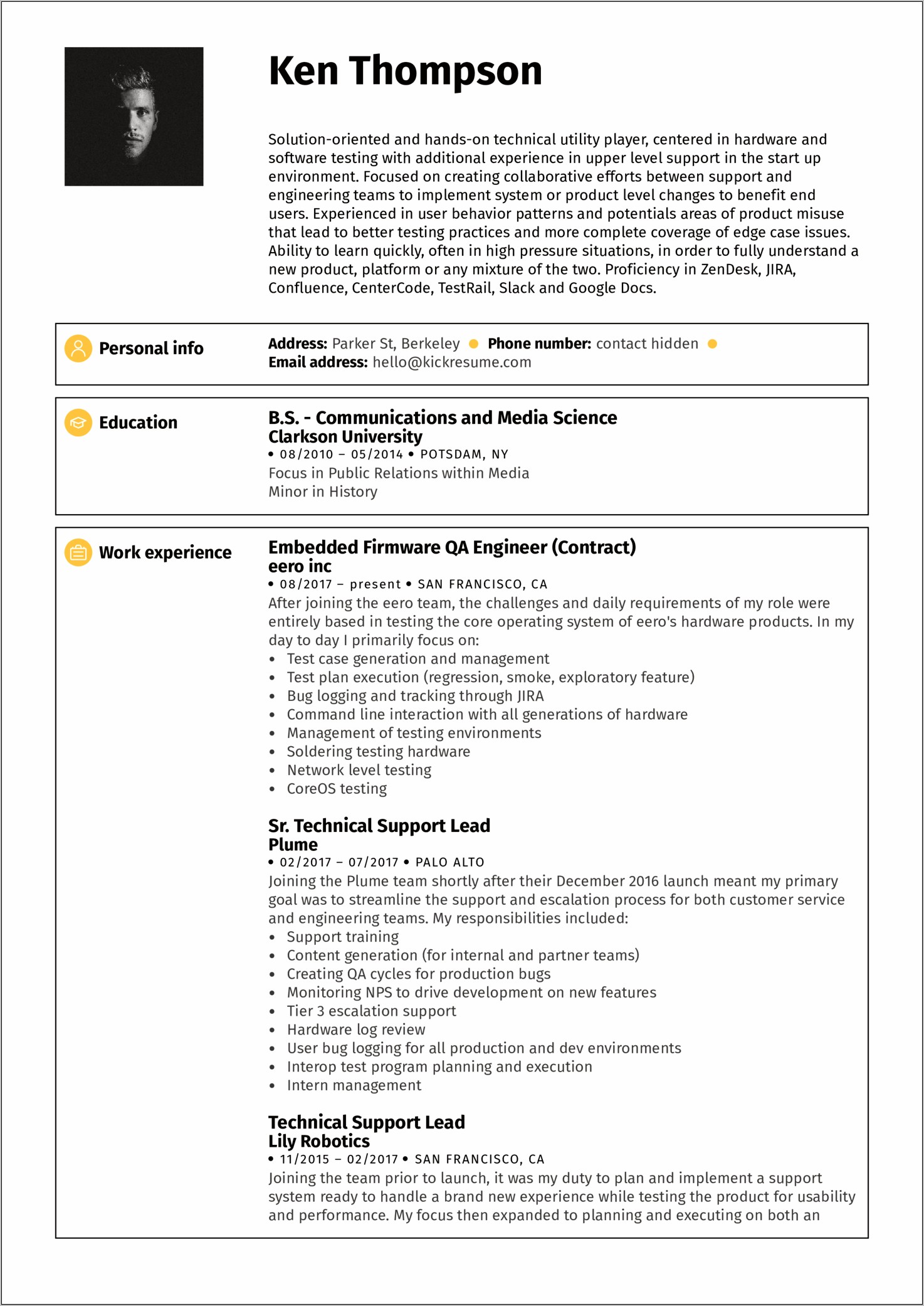Best Test Engineering Manager Resumes