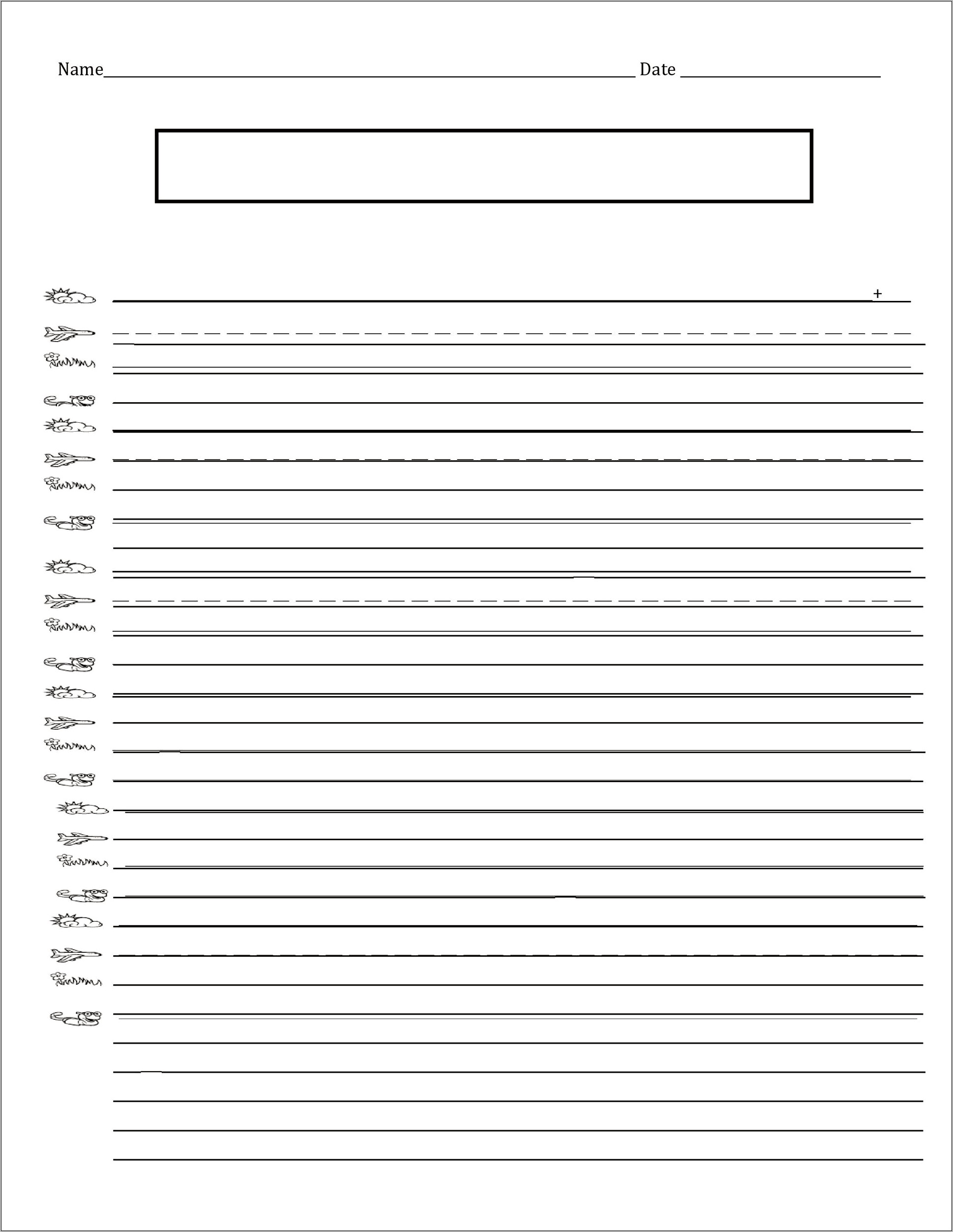 Black Lined Paper Template To Download