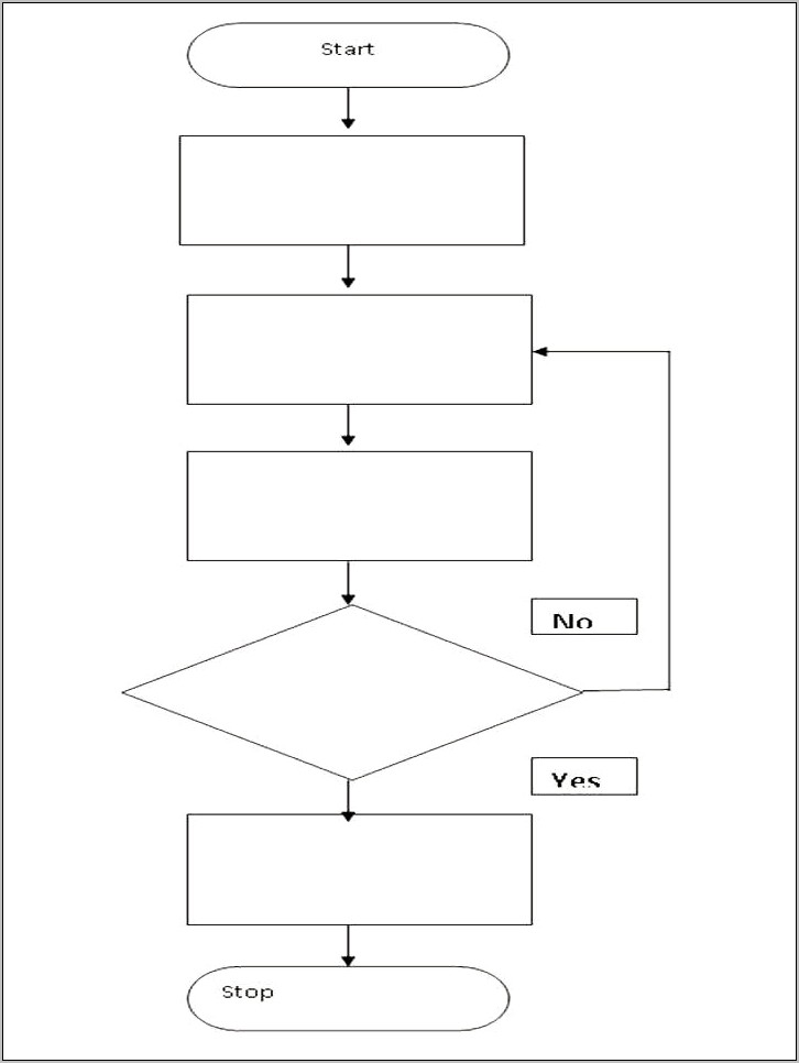 Blank Flow Chart Template For Word Download