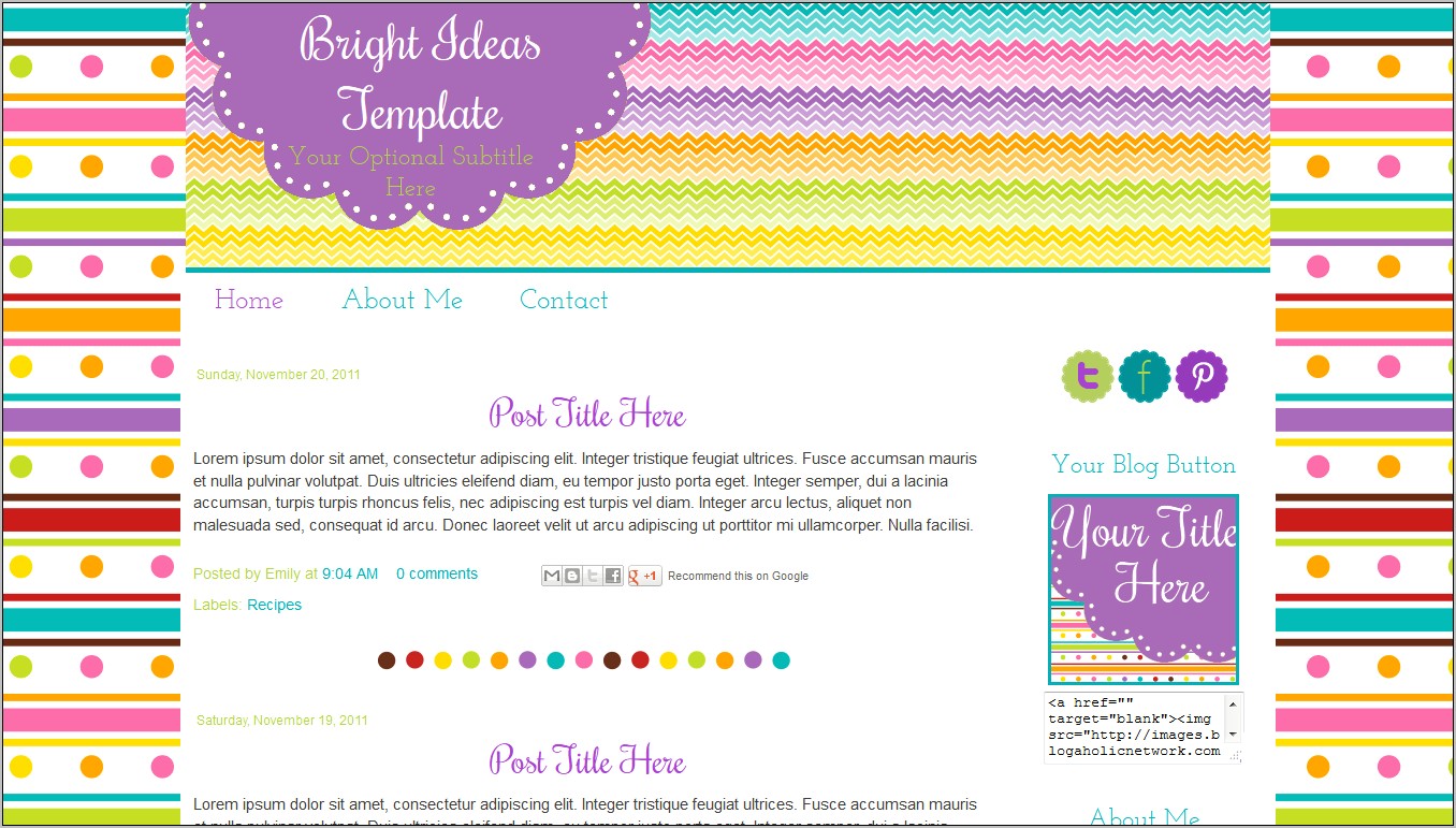 Blogspot Blogger Premade Blank Templates To Download