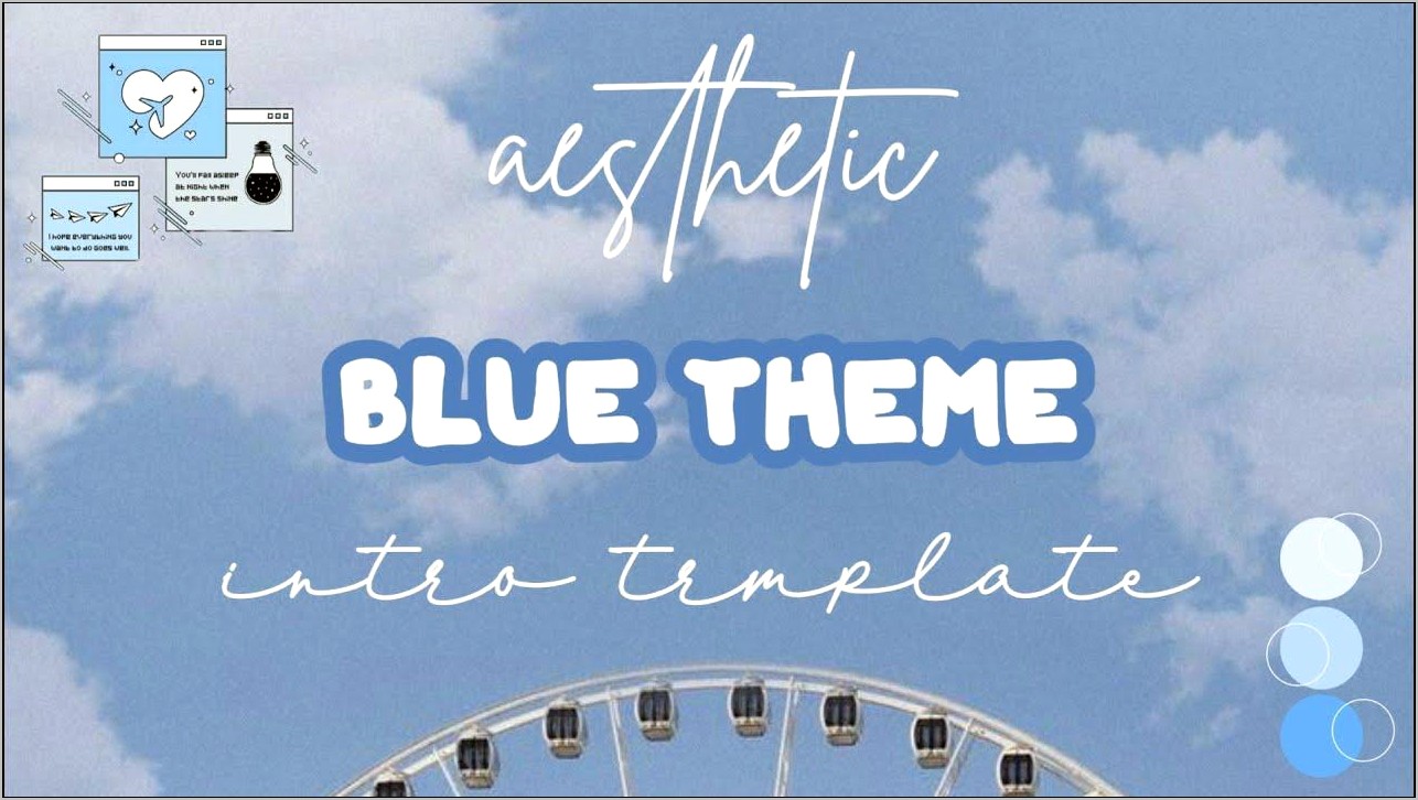 Blue Intro Template No Text Download