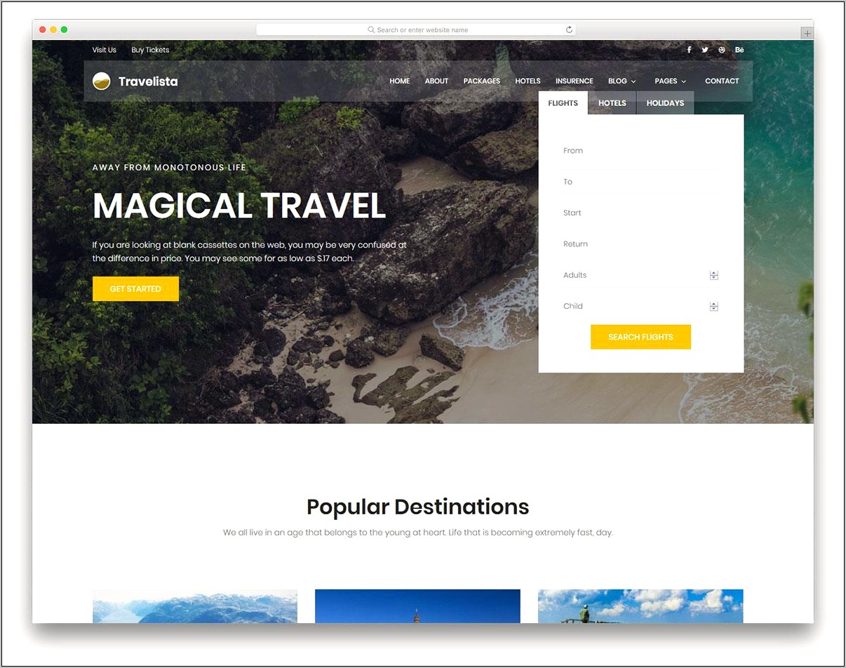 Book Your Travel Online Booking Html Template Download