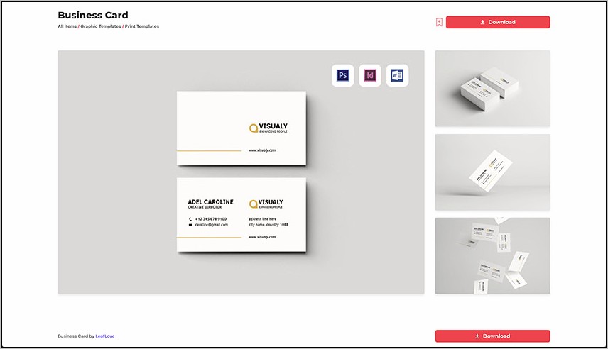 Business Card Template Download Google Docs