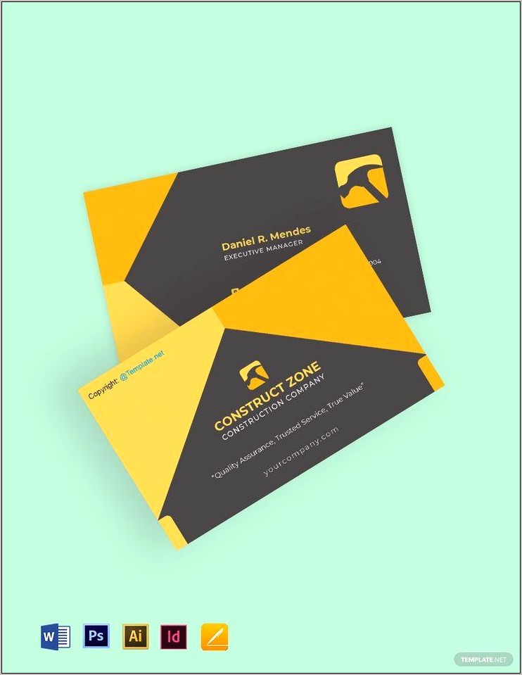 Business Card Template For Pages Download