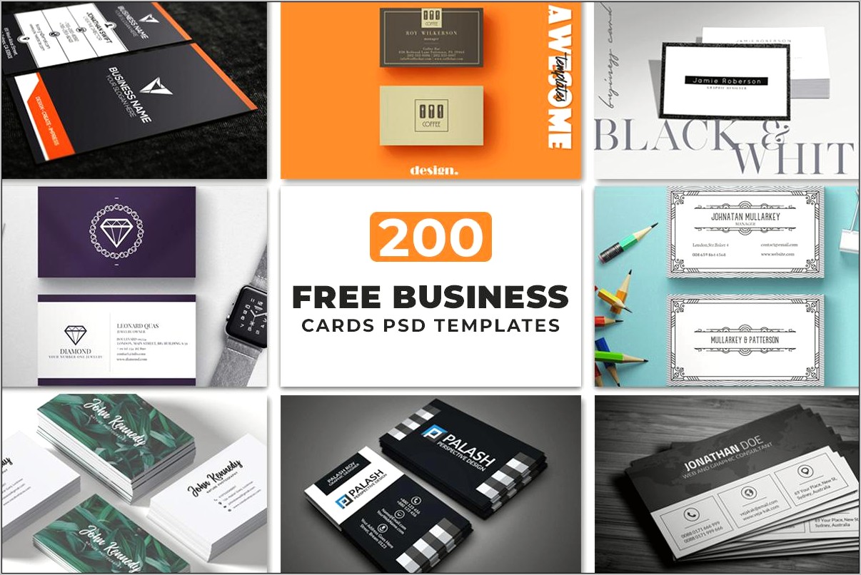 Business Cards Psd Templates Mega Pack Download