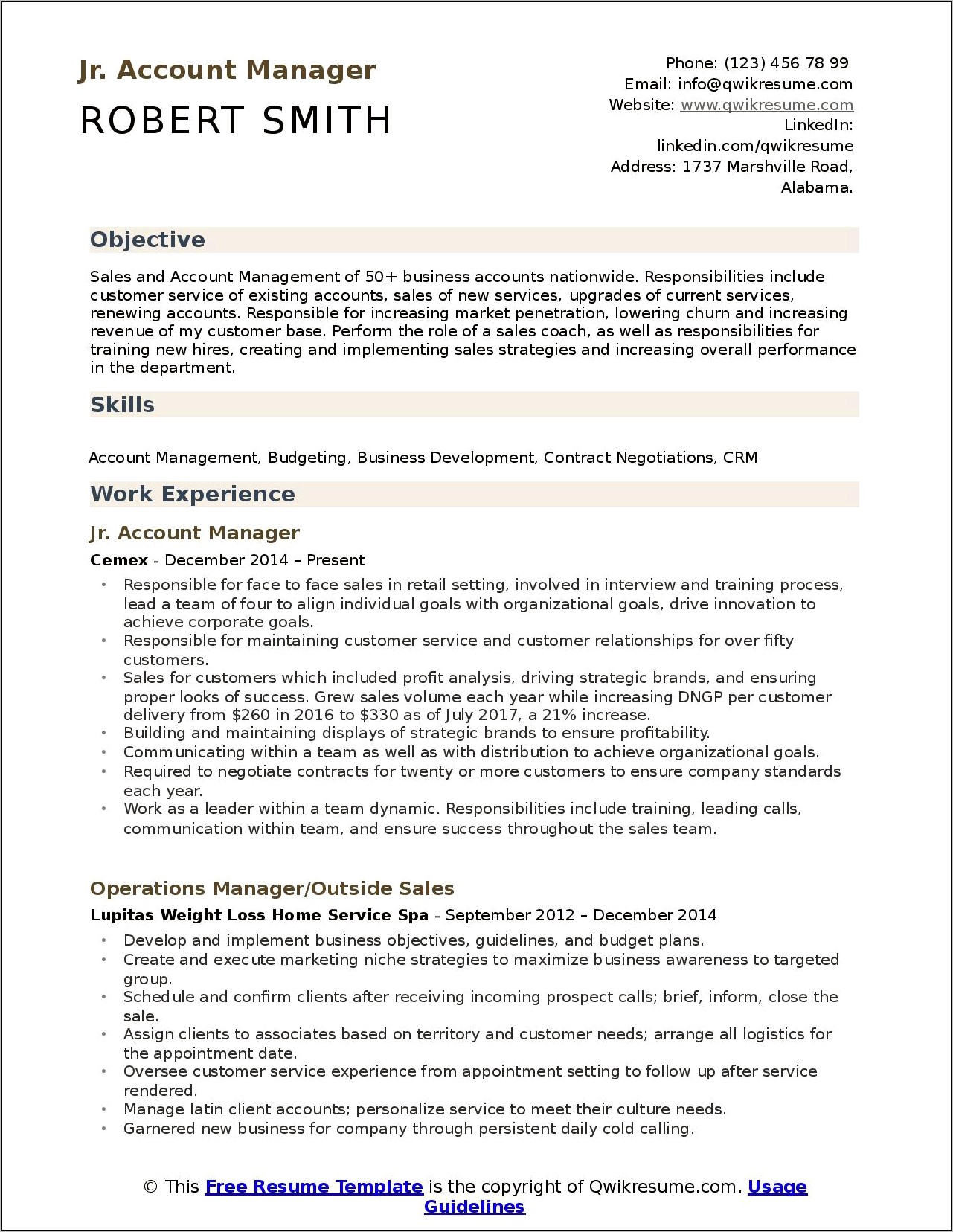 Call Center Training Manager Resume