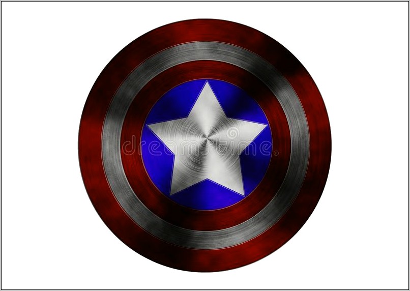 Captain America Shield Template Png File Download