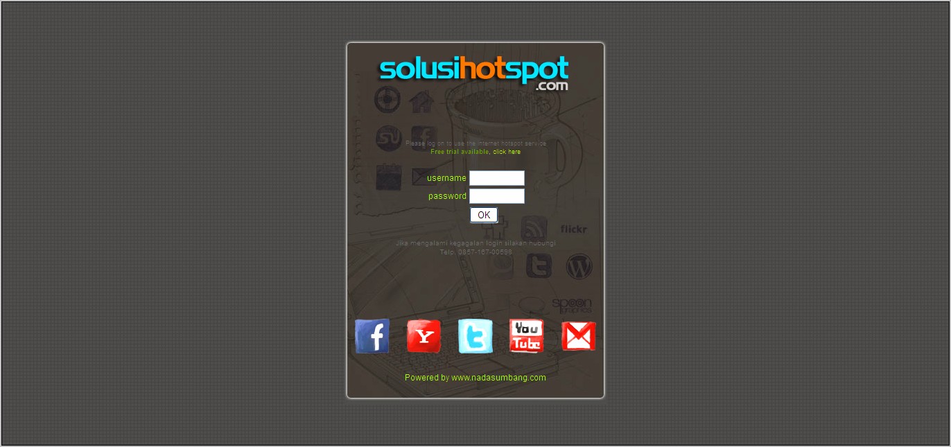 Captive Portal Login Page Template Download