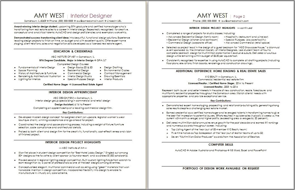 Career Change Objective Resume Examples