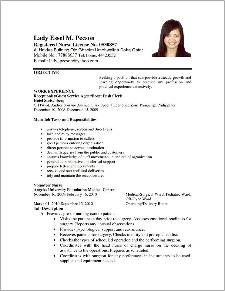 Career Goal On Resume Examples