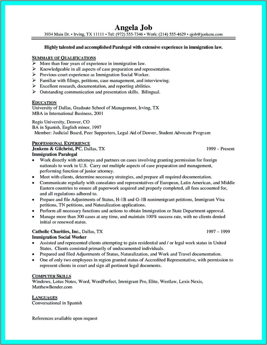 Case Manager Resume Objective Sample