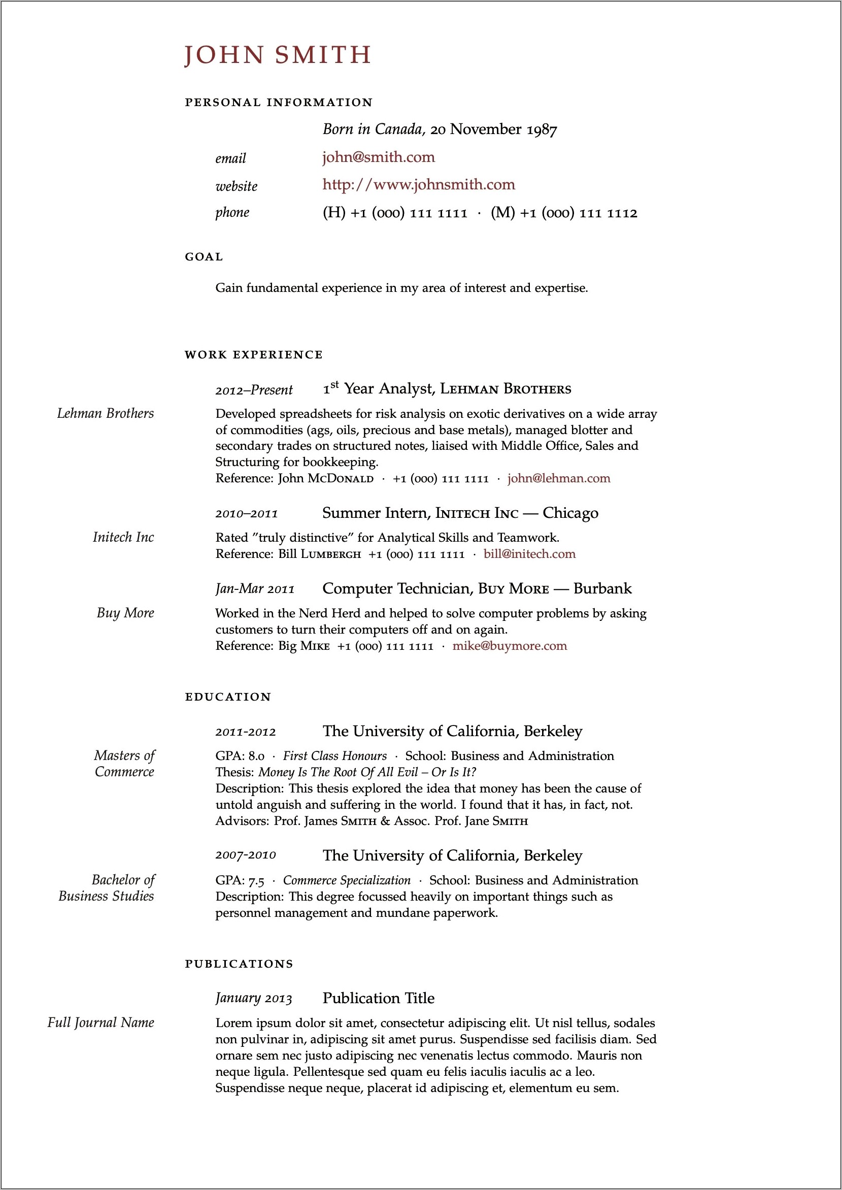 Cat 5 Management Technician Resume