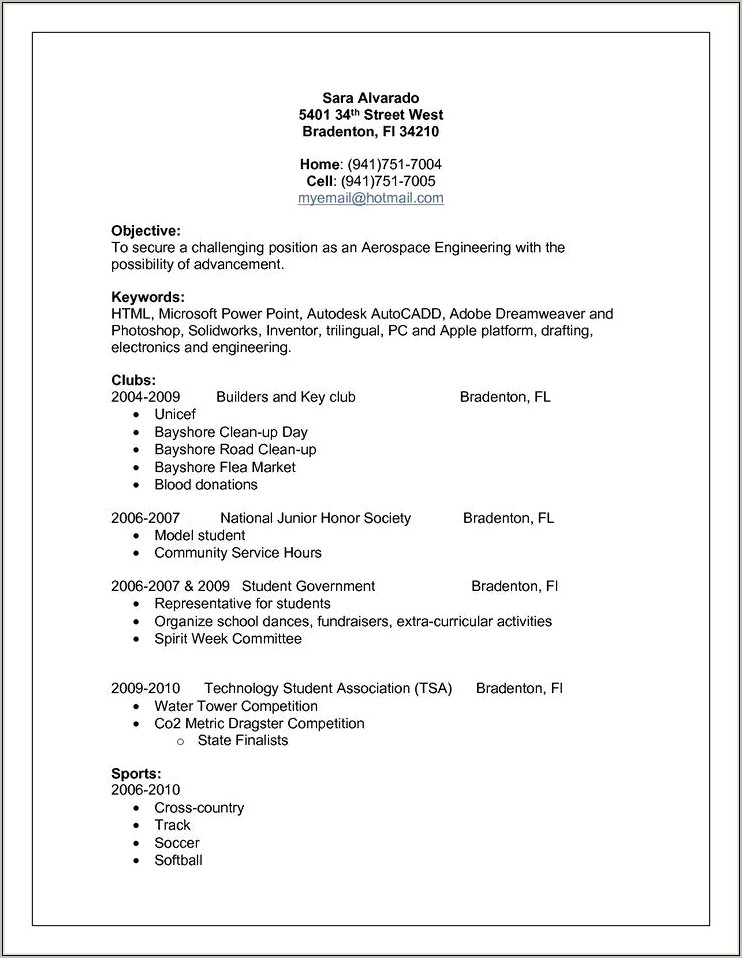 Cell Tower Technician Resume Example