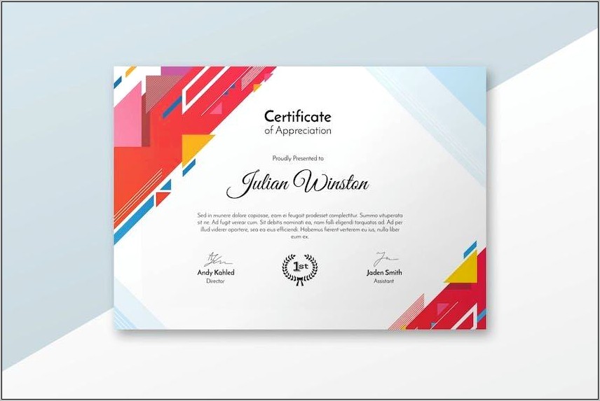 Certificate Template Powerpoint For Kids Download