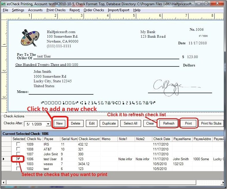 Check Printing Template Download Open Office