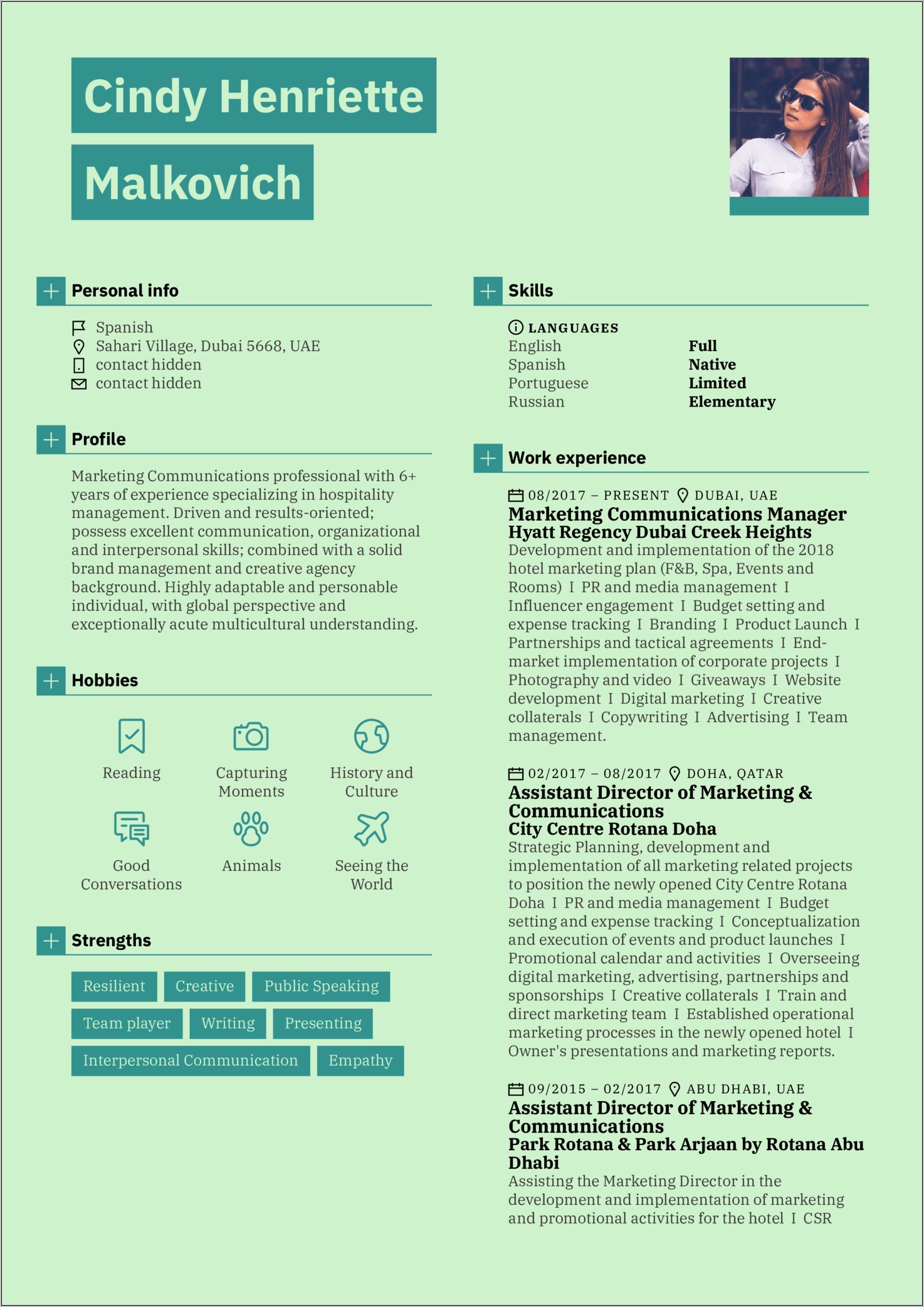 Chief Communications Officer Resume Sample