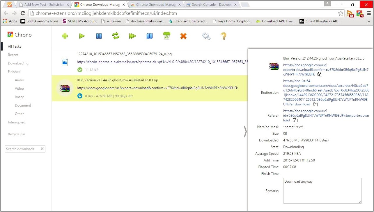 Chrome Download Manager With Resume