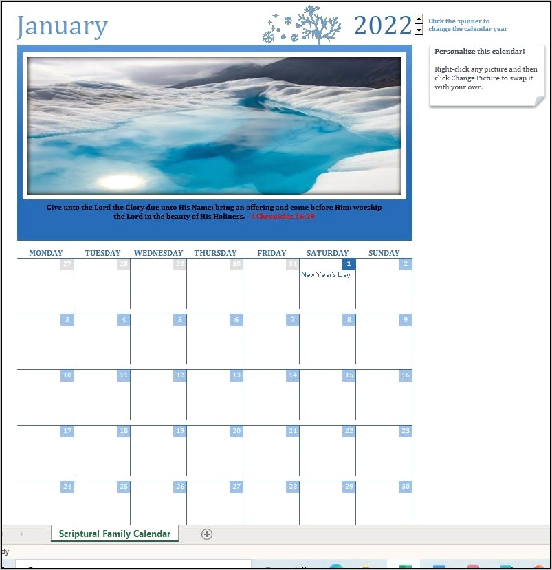 Church Event Calendar 2020 Templates Download