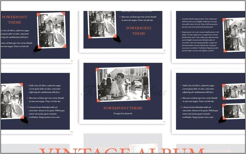 Classic Photo Album Powerpoint Template Download