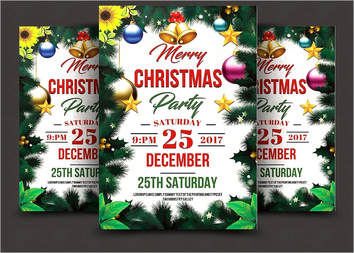 Classy Christmas Party Psd Flyer Template Download