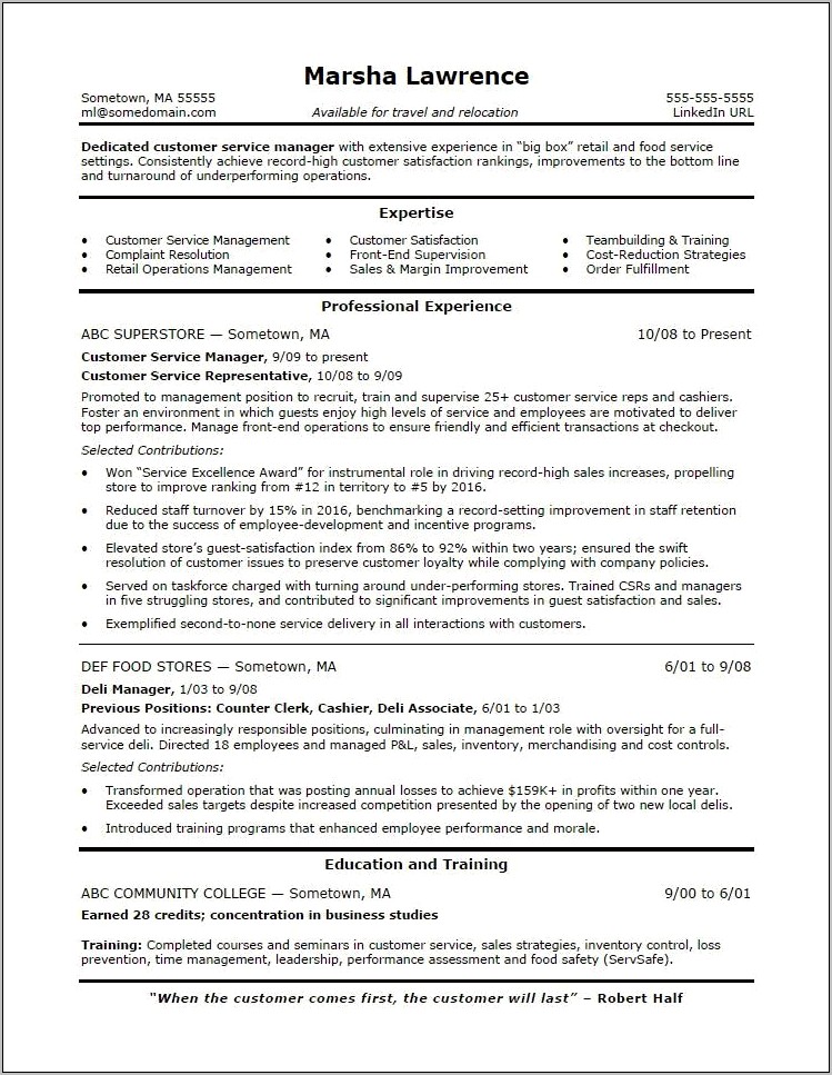 Client Relationship Manager Resume Examples