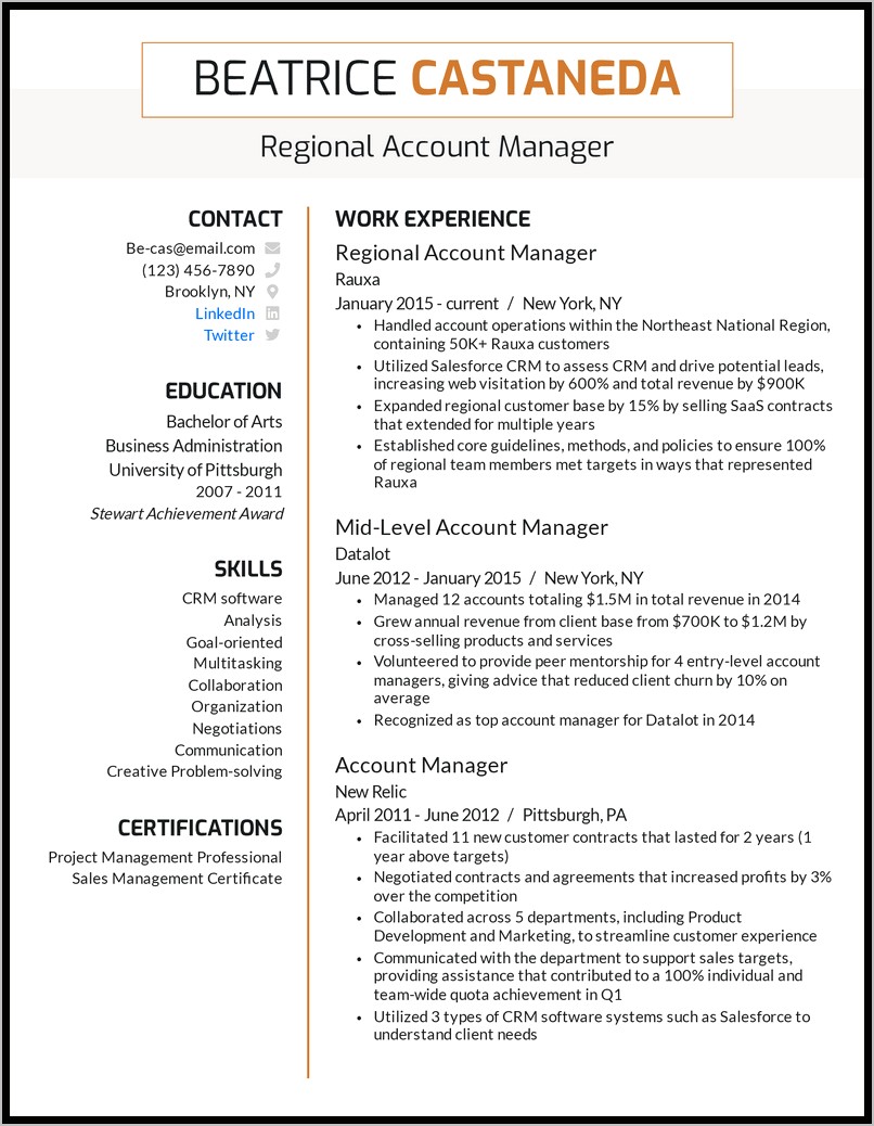 Clinical Research Project Management Resume