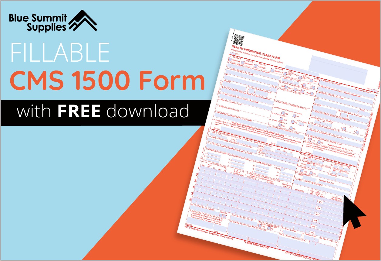 Cms 1500 Claim Form Template Download